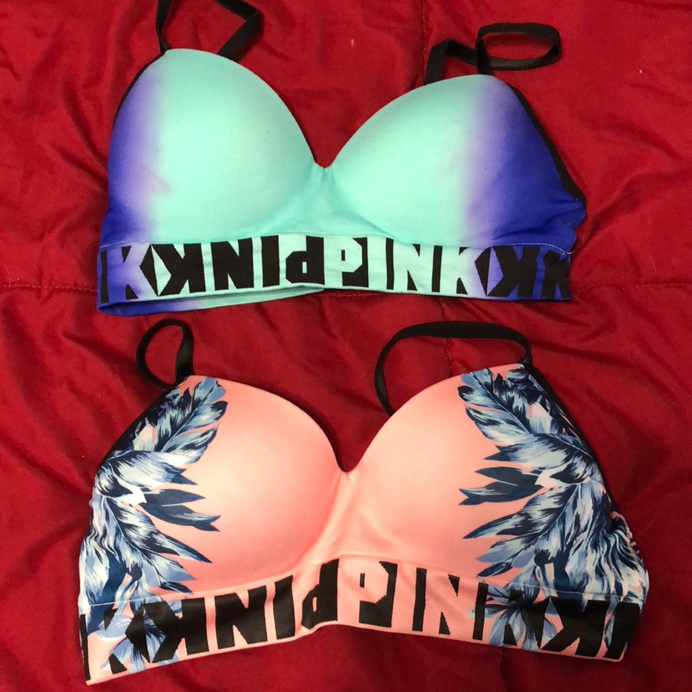 Pink bras
